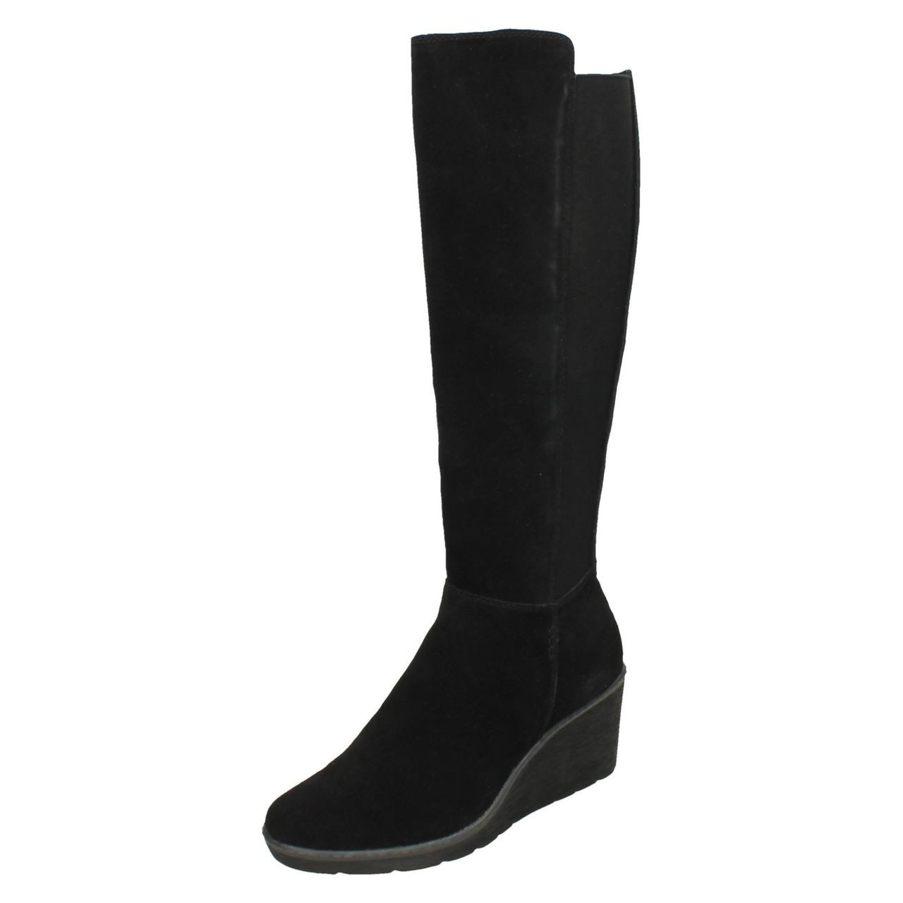 Ladies Clarks Wedge Heel Knee High 