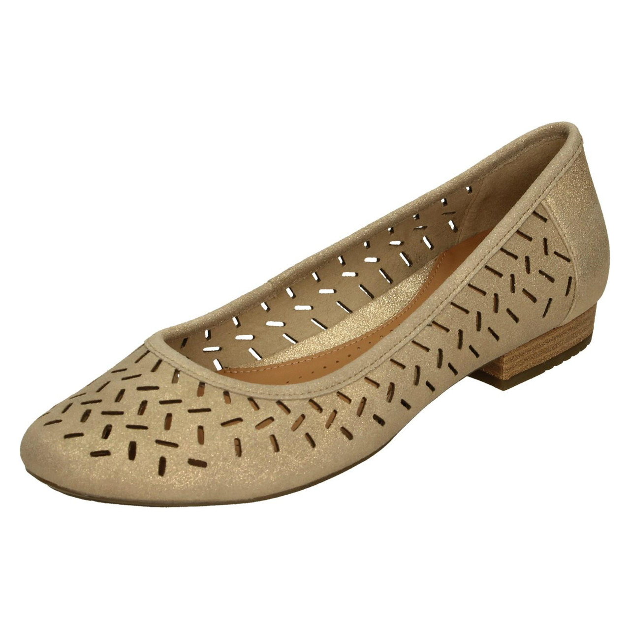 Mecánico Personas mayores Síguenos Ladies Clarks Active Air Casual Slip On Pumps Henderson Silk