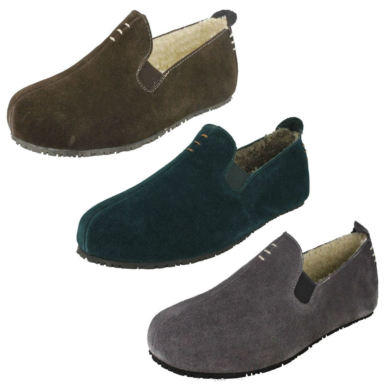 clarks suede slippers