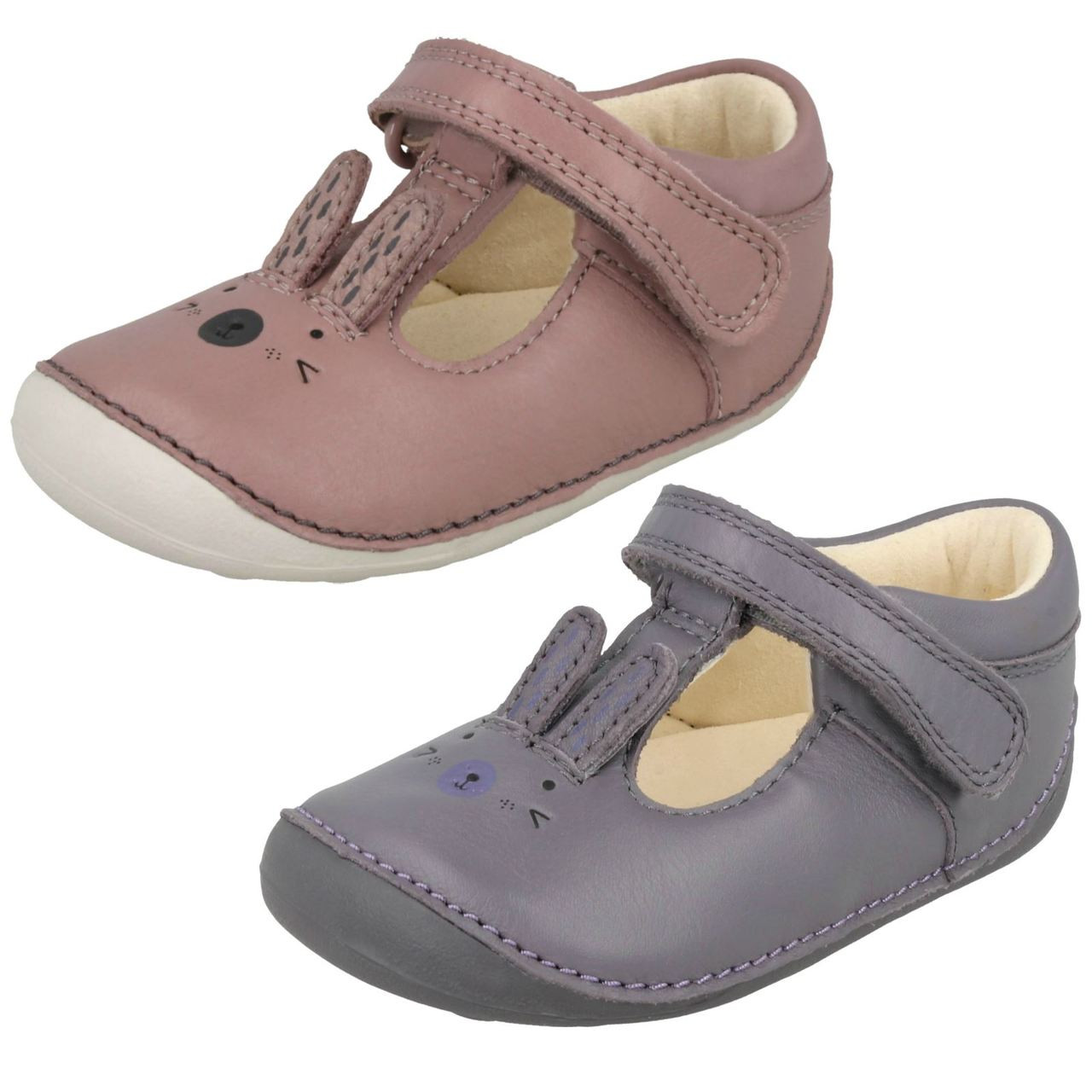 gå på pension Plenarmøde Faldgruber Girls Clarks First Shoes With Rabbit Design Little Glo
