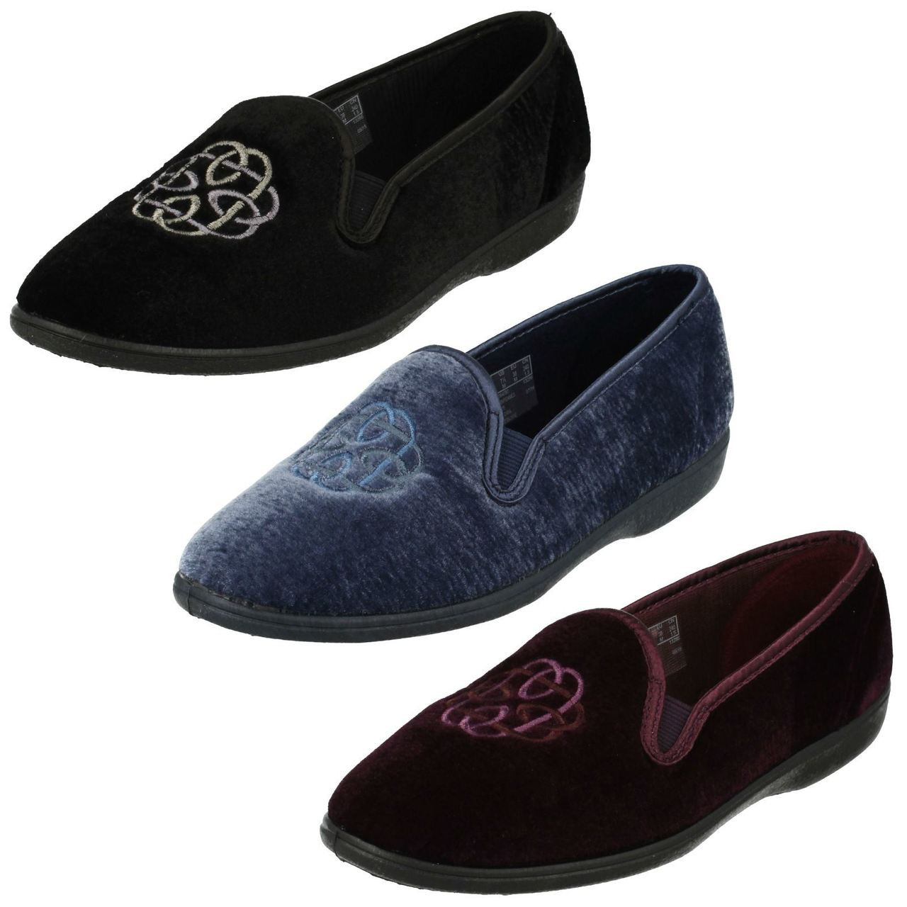 Ladies Clarks House Slippers Marsha Marlo