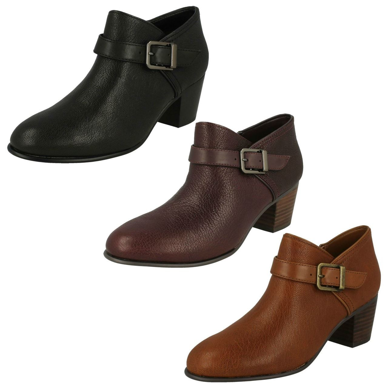 ladies buckle ankle boots