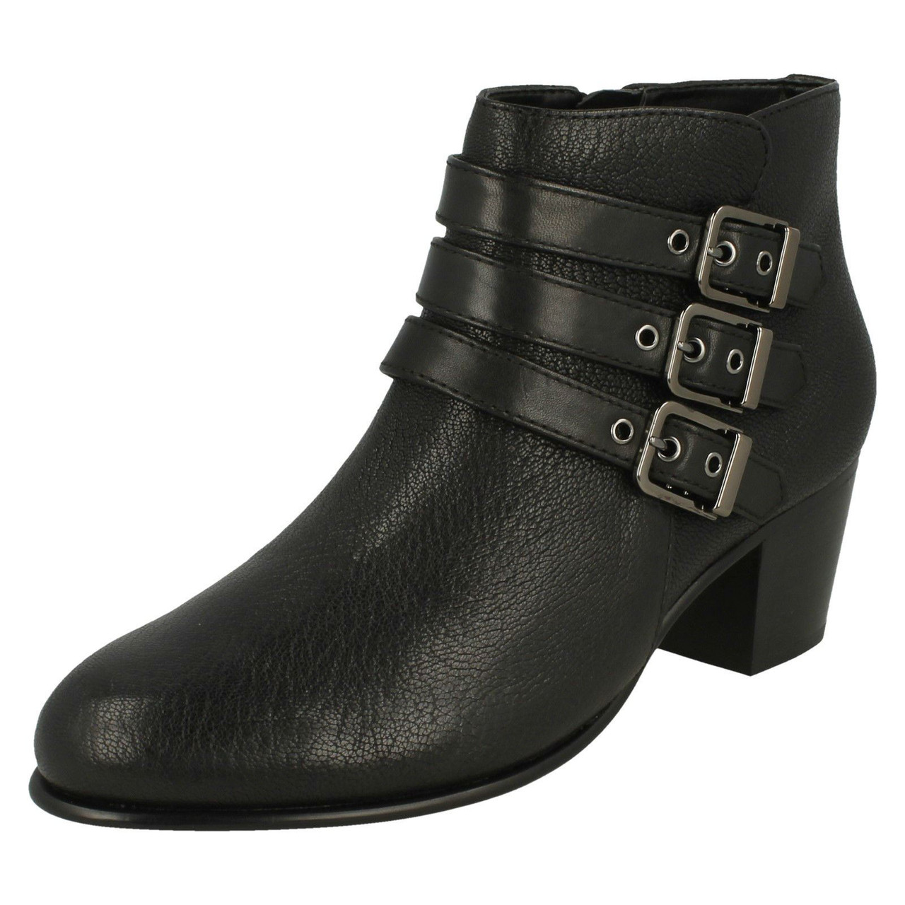 Ladies Clarks Heeled Ankle Boots 