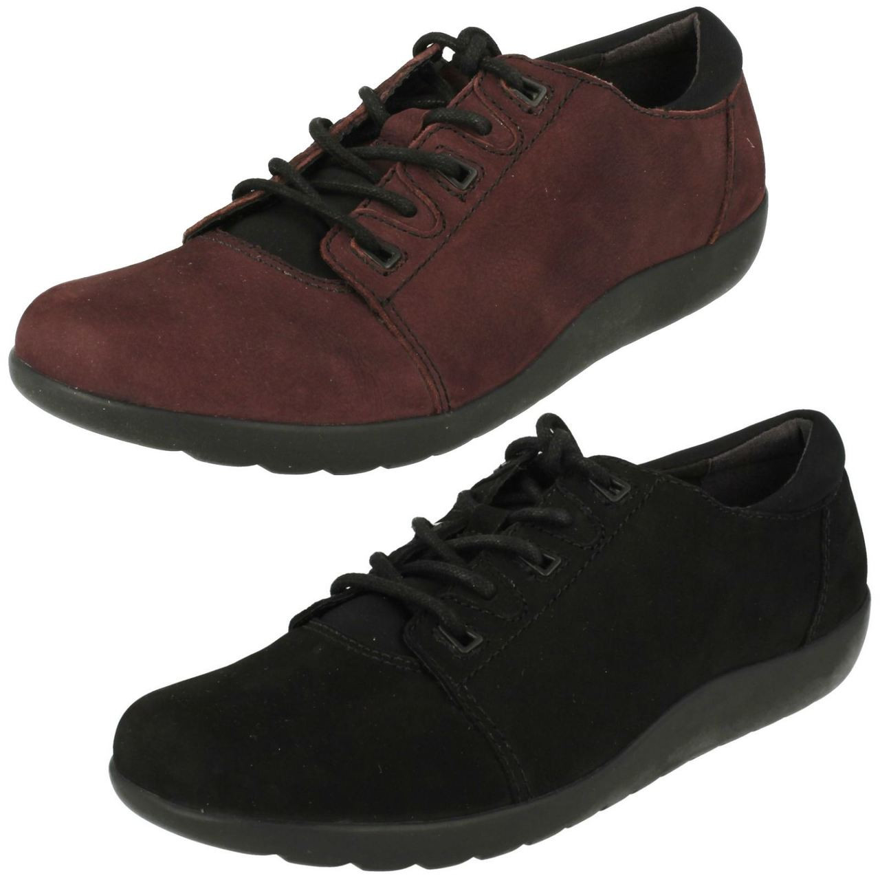 ladies clarks lace up shoes