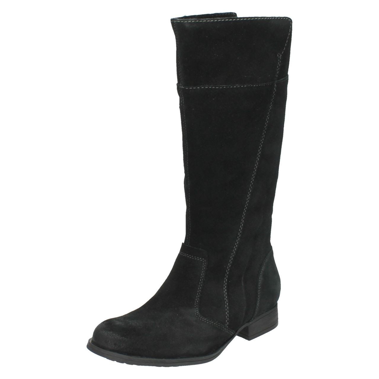 Ladies Clarks Calf Length Boots Mimic Diva