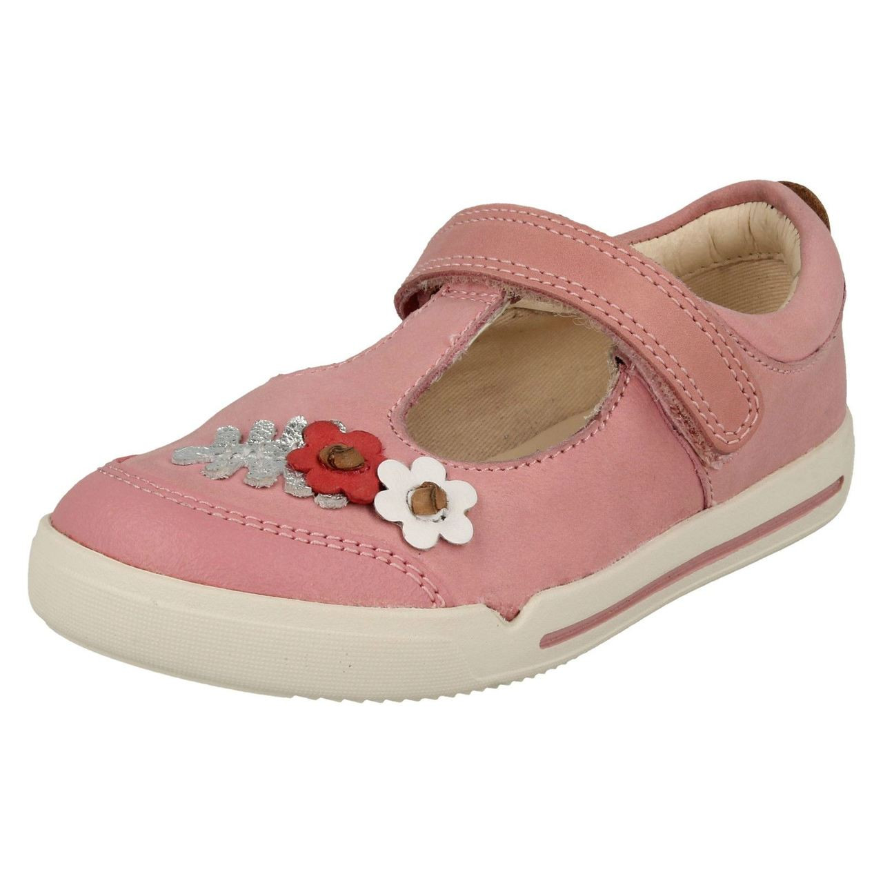 clarks girls pink shoes