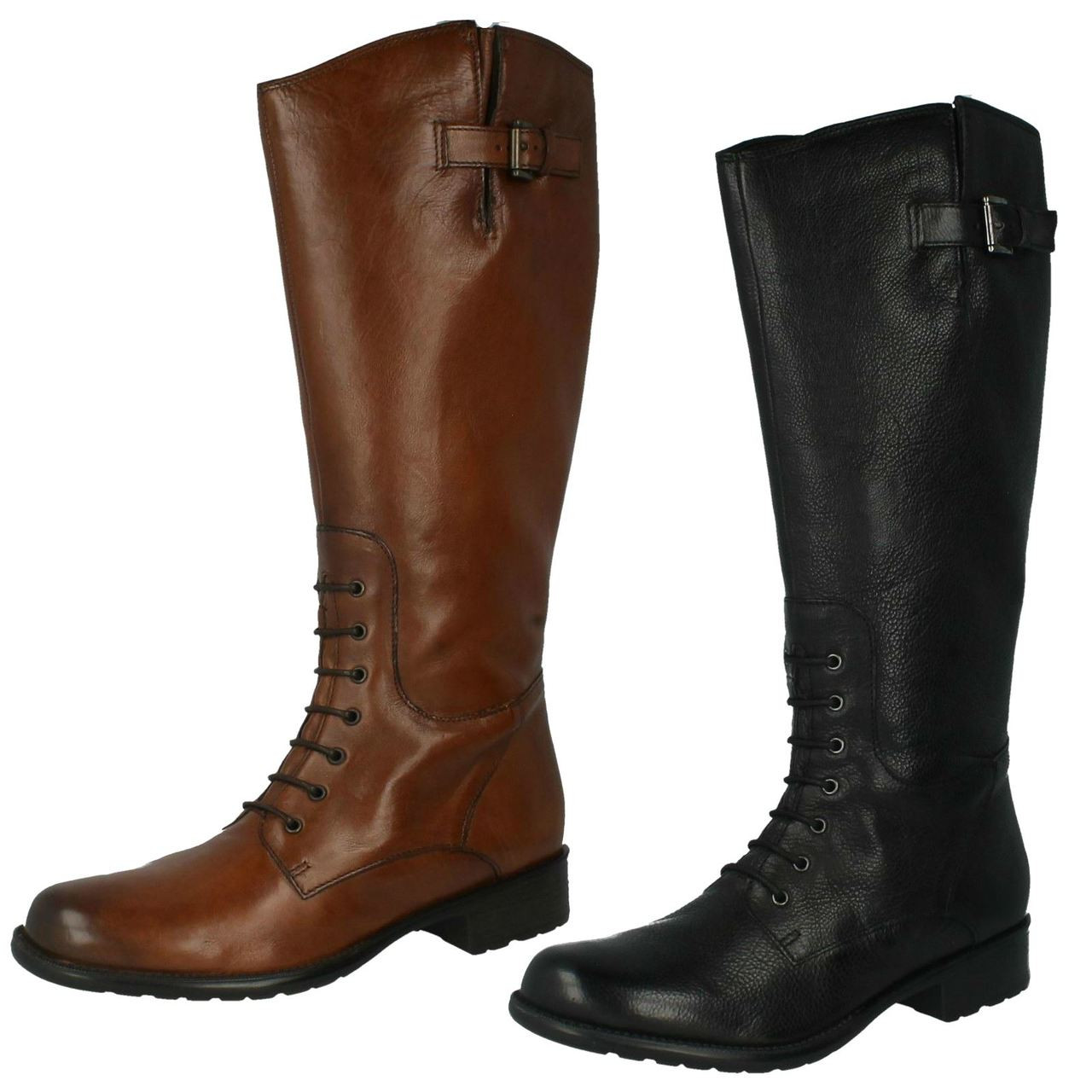 clarks knee length boots