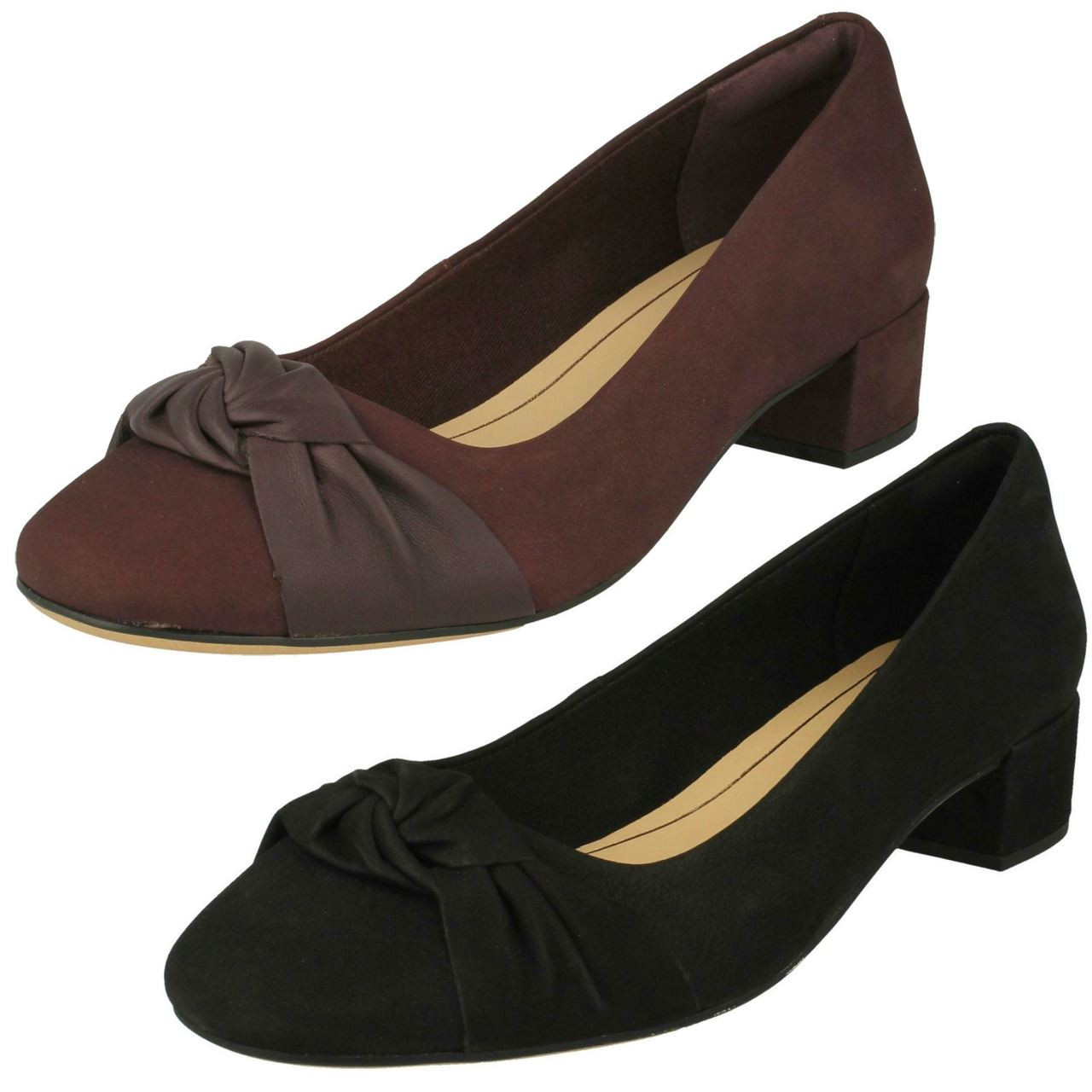 clarks block heel