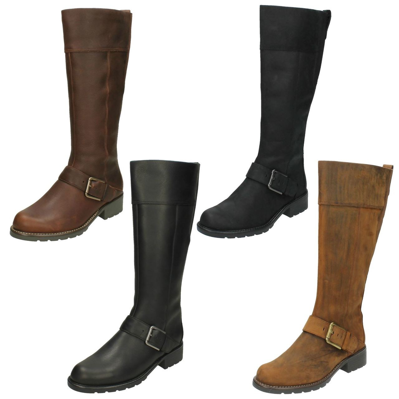 clarks ladies knee high boots