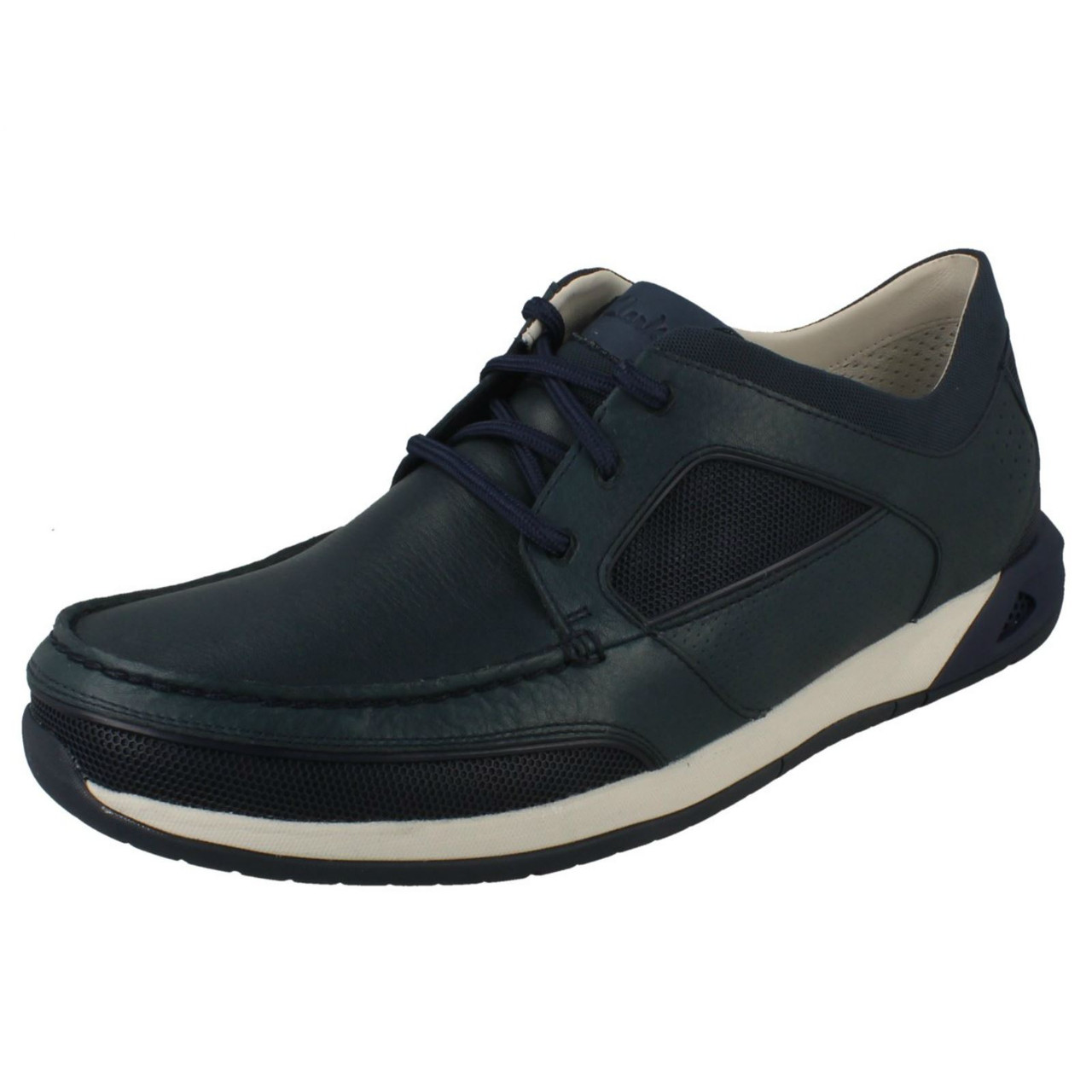 clarks ormand sail navy casual shoes