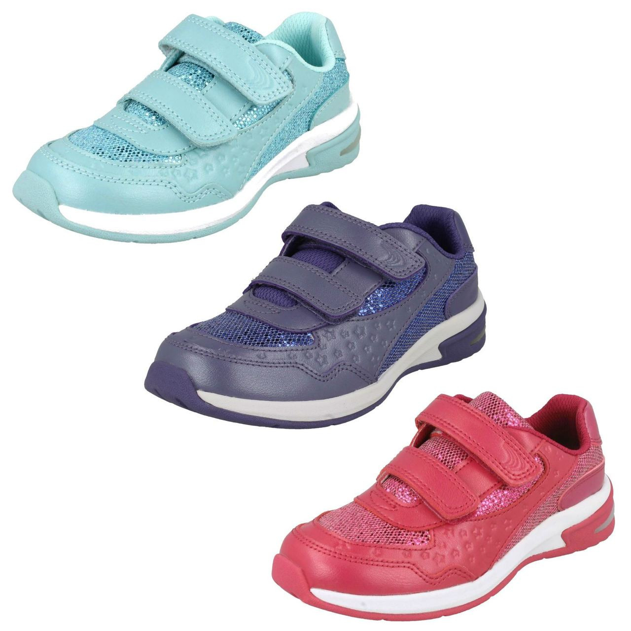 Girls Clarks Trainers With Star Detail 