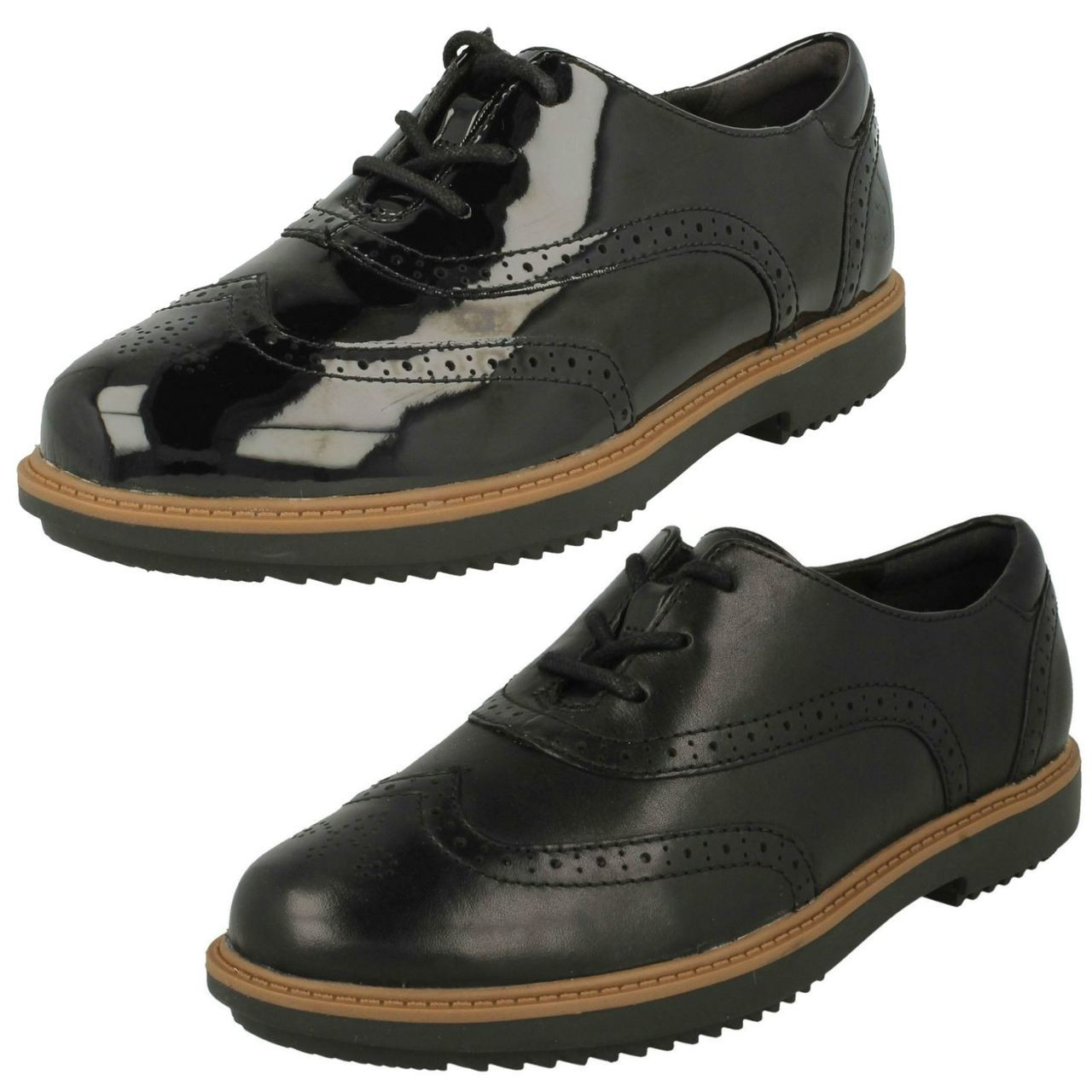 ladies brogue style shoes