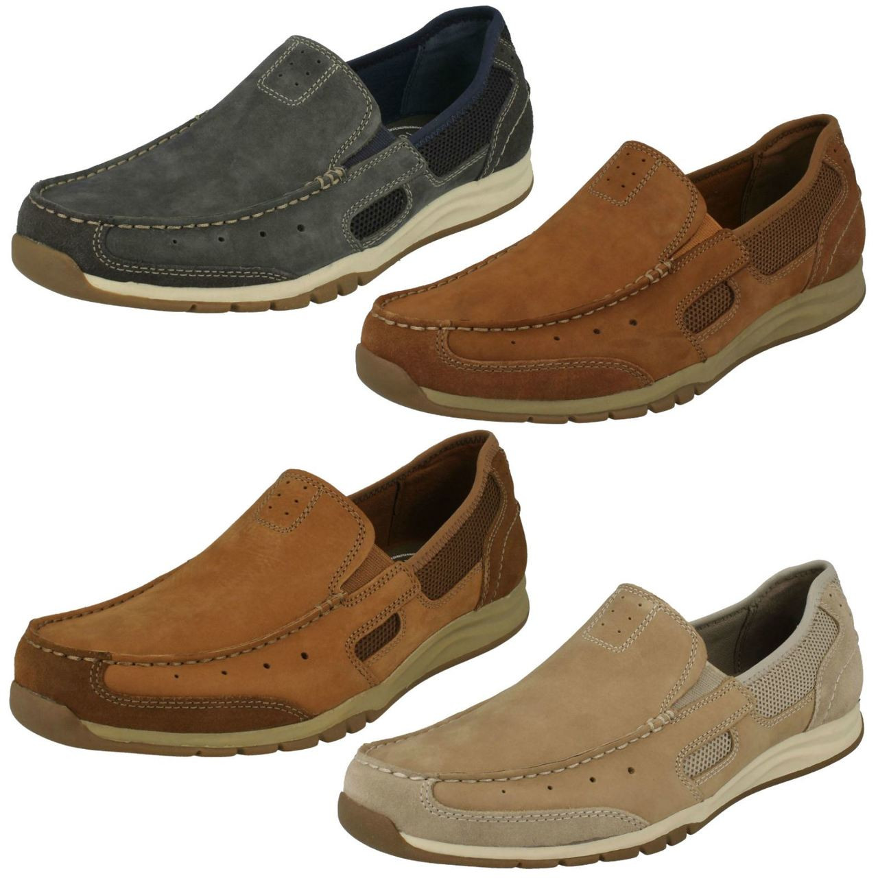 clarks casual slip on shoes