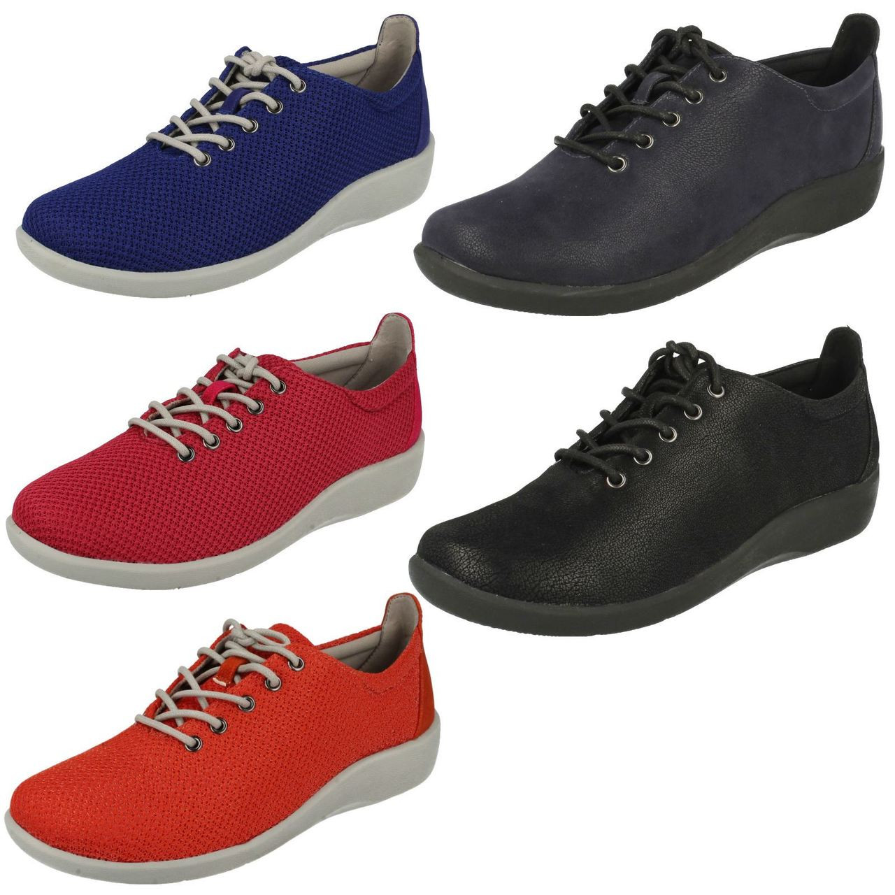 clarks ladies shoes lace up