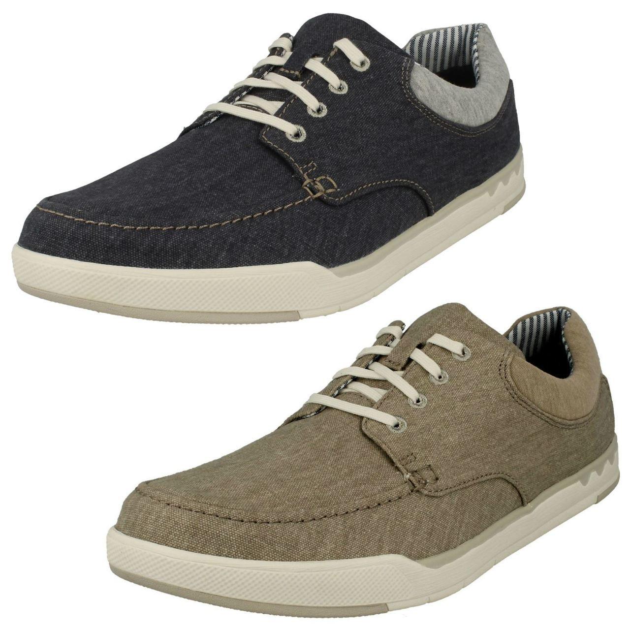 Mens Clarks Casual Lace Up Shoes Step 