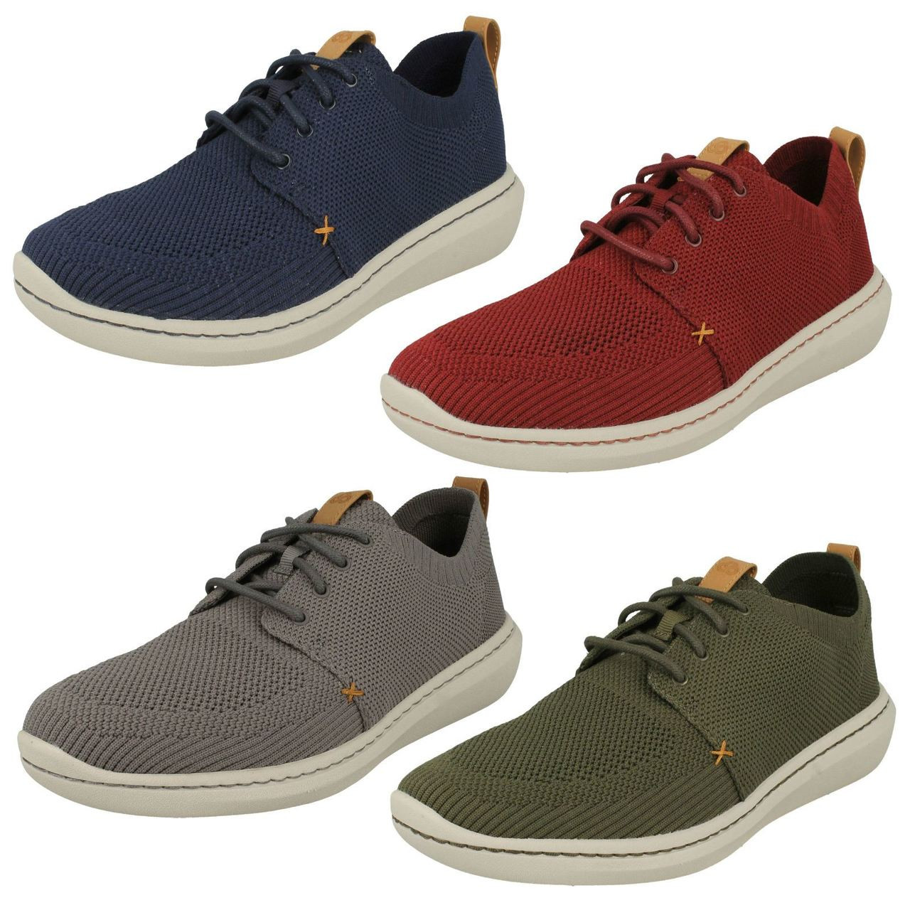 Mens Clarks Casual Lace Up Shoes Step 