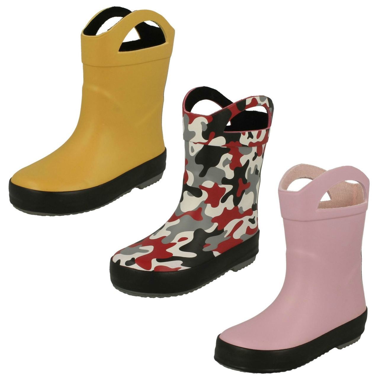 clarks childrens wellington boots