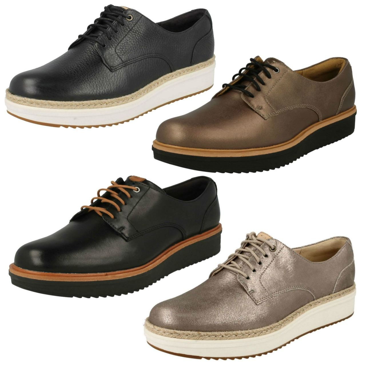 clarks ladies brown brogues