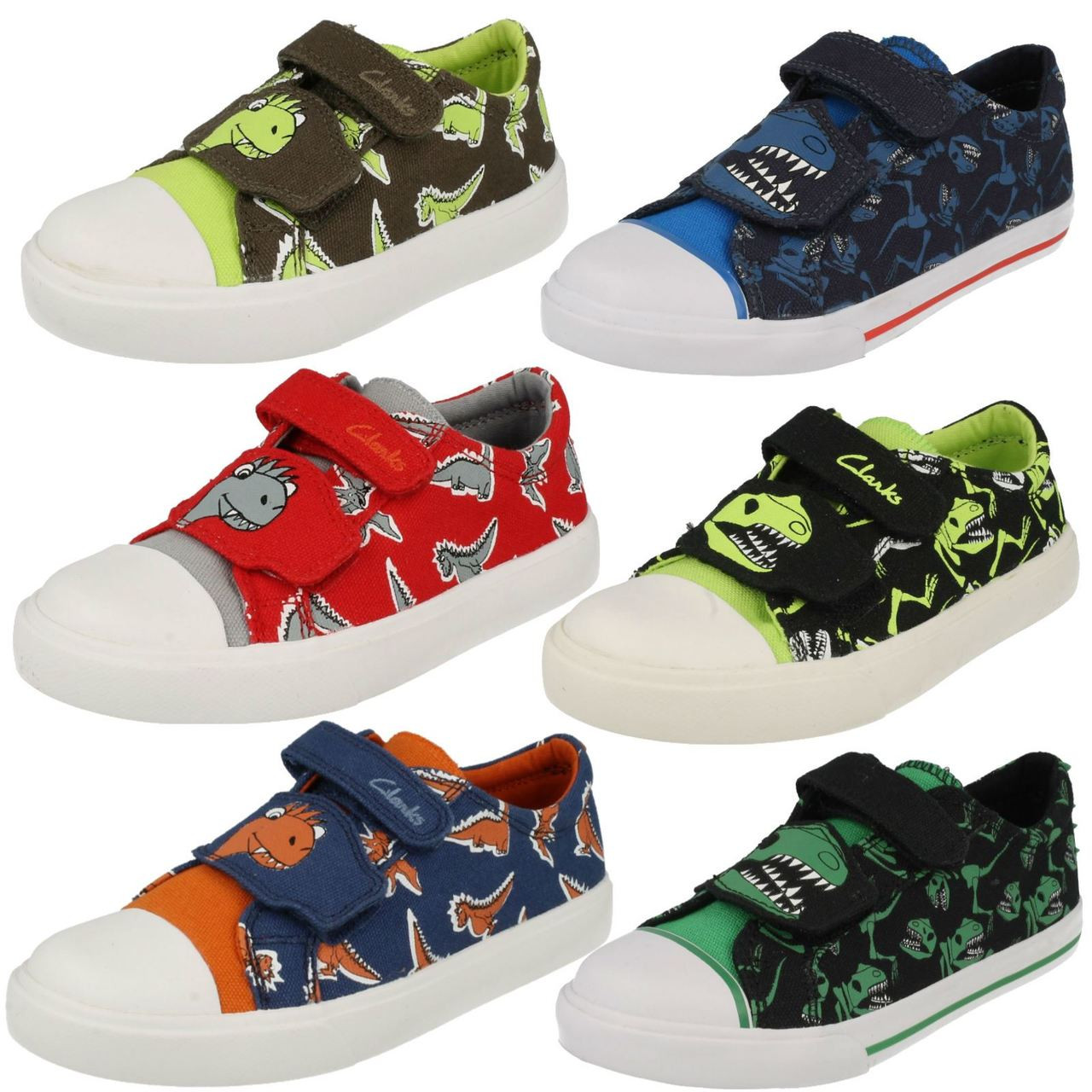 Boys Clarks Casual Doodles Tricer Roar