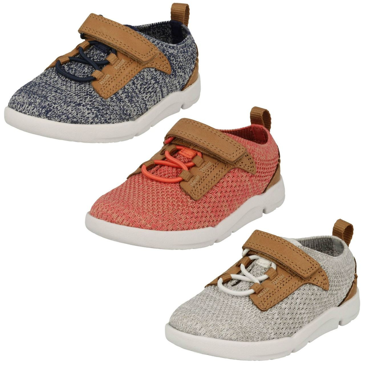 clarks baby trainers