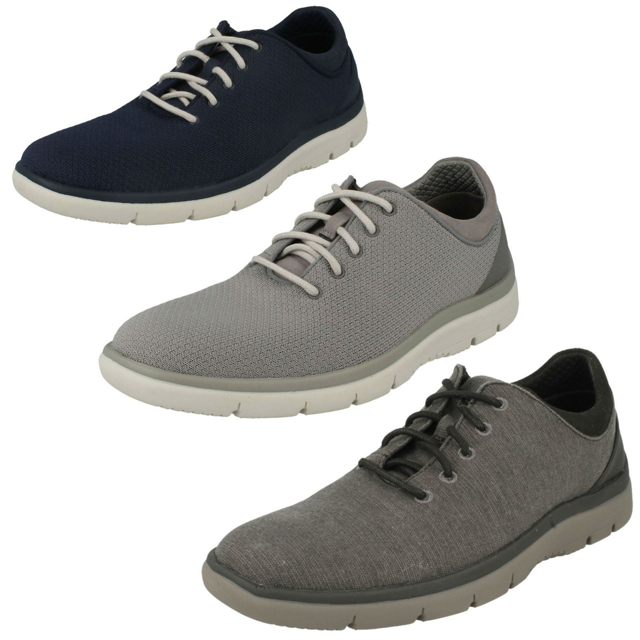 Mens Clarks Casual Lace Up Trainers 