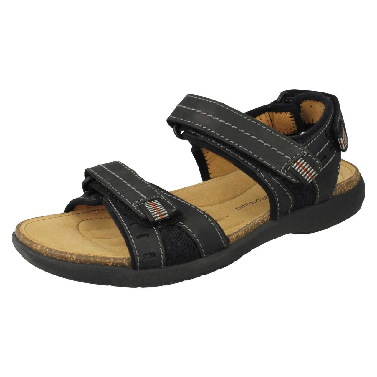 structured clarks sandals