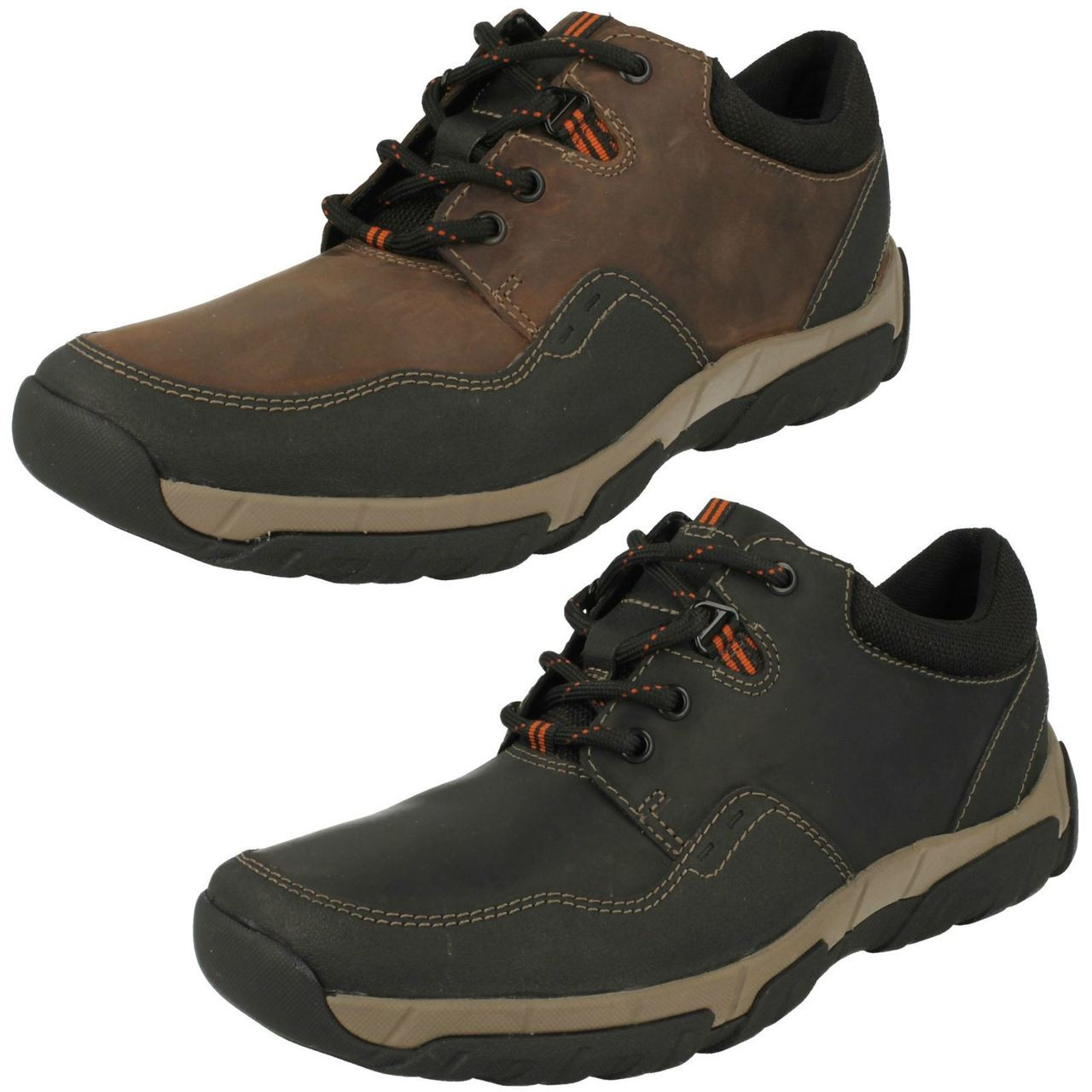 Mens Clarks Casual Waterproof Lace Up Shoes Walbeck Edge Mens Clarks Casual Waterproof Lace Up Shoes Walbeck Edge