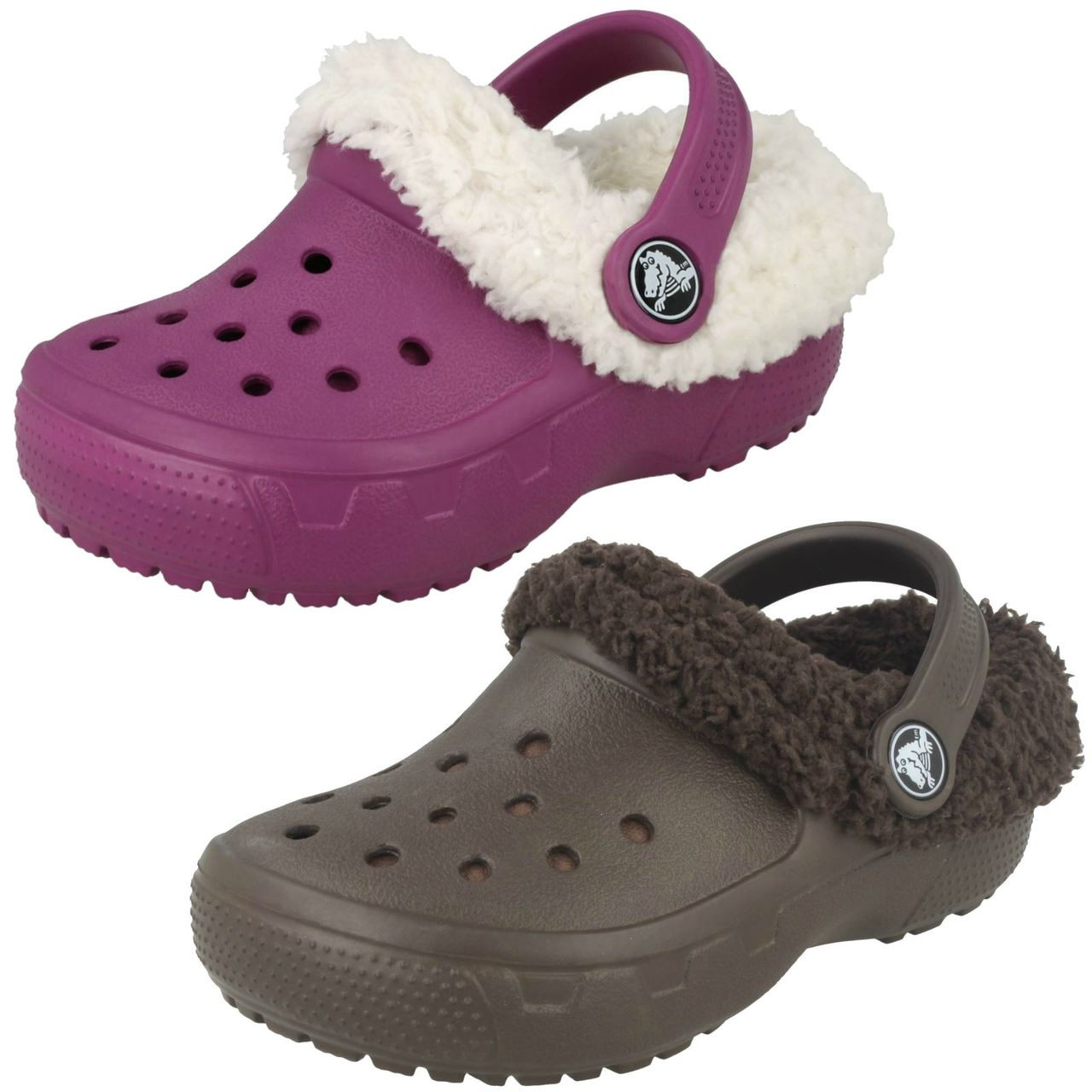 girls winter crocs