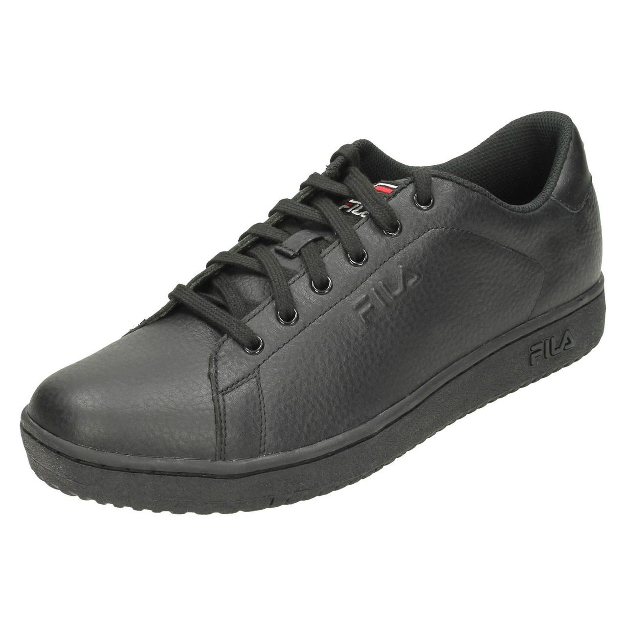 Fila black shop shoes men