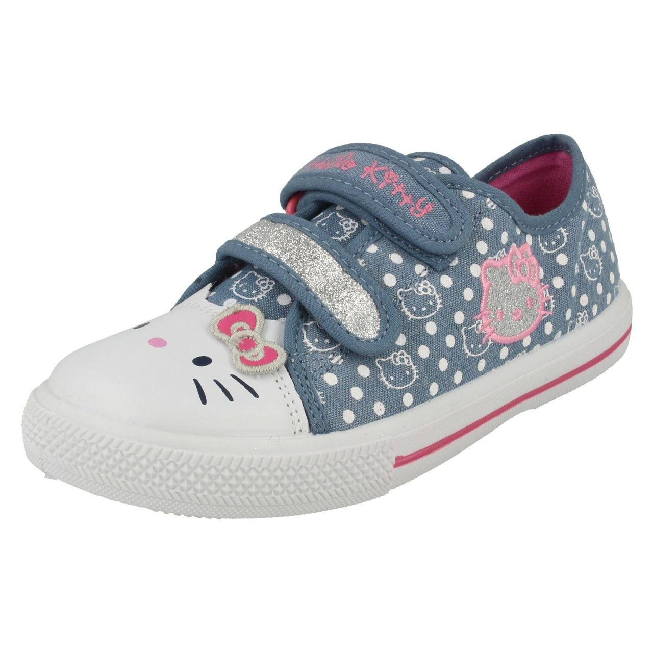 Girls Hello Kitty Oppland Canvas Shoes