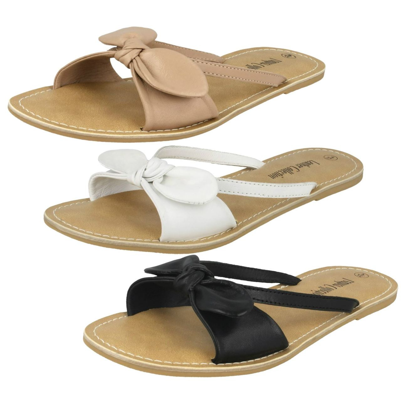 bow mule sandals