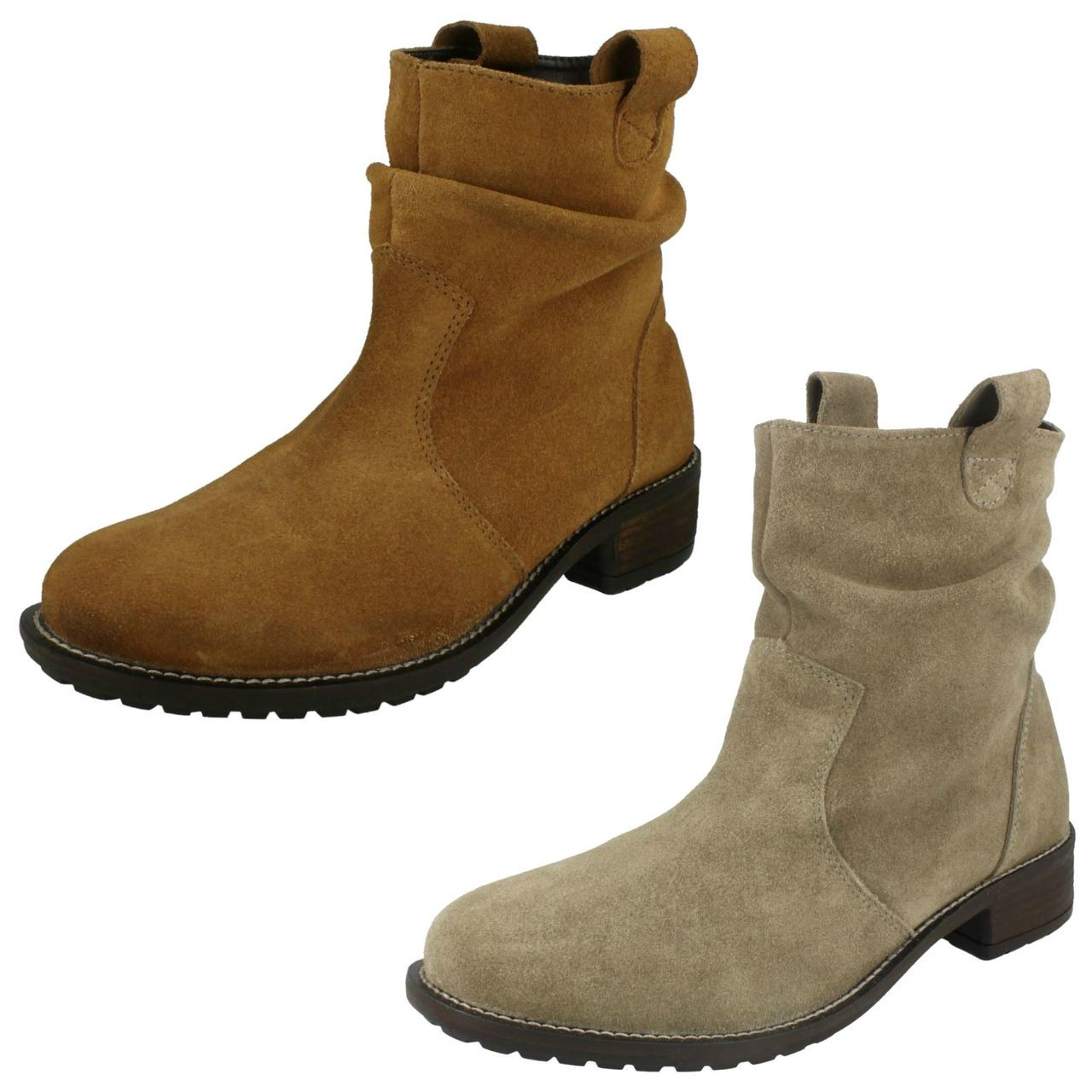 Ladies mid hot sale heel boots