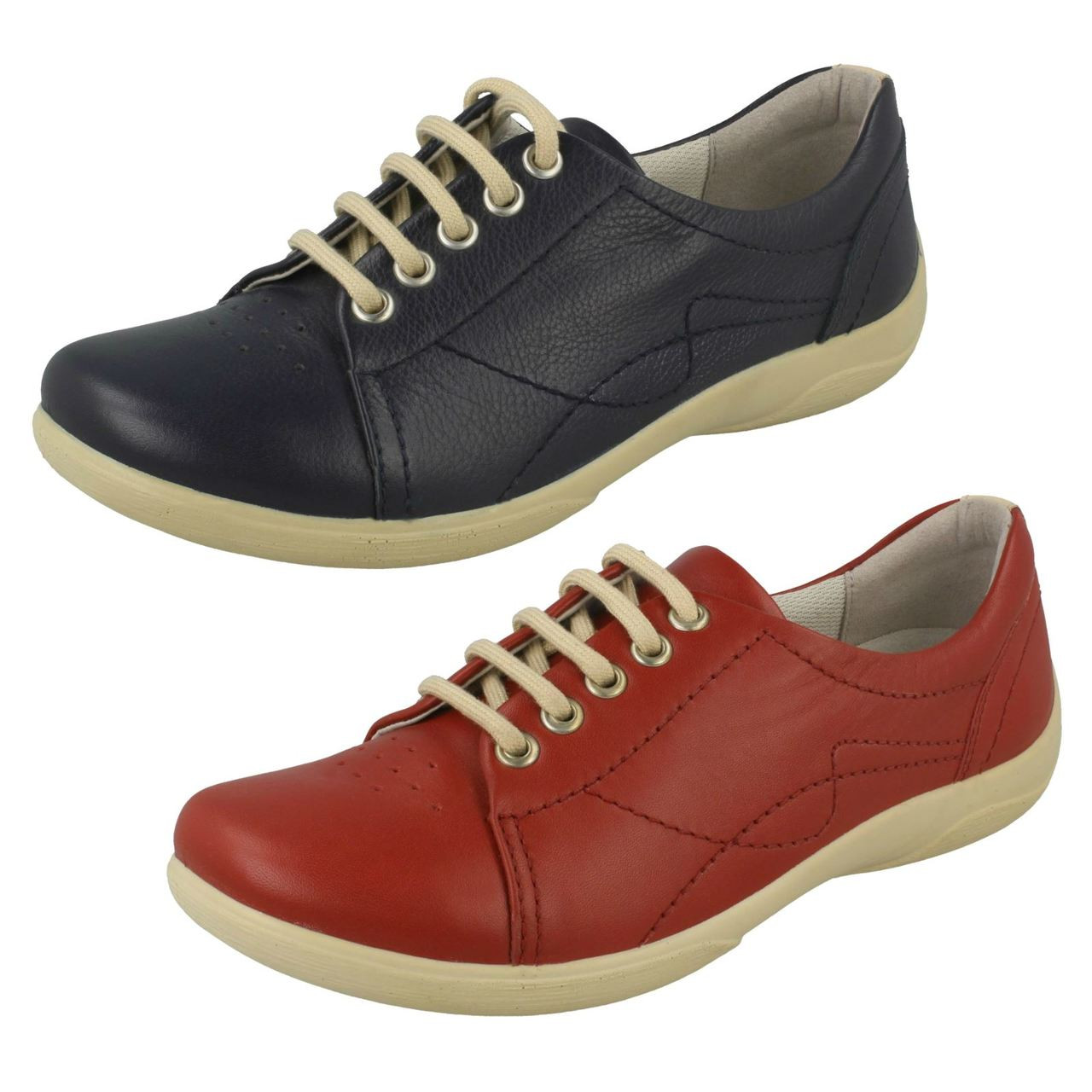 ladies wide fit lace up shoes