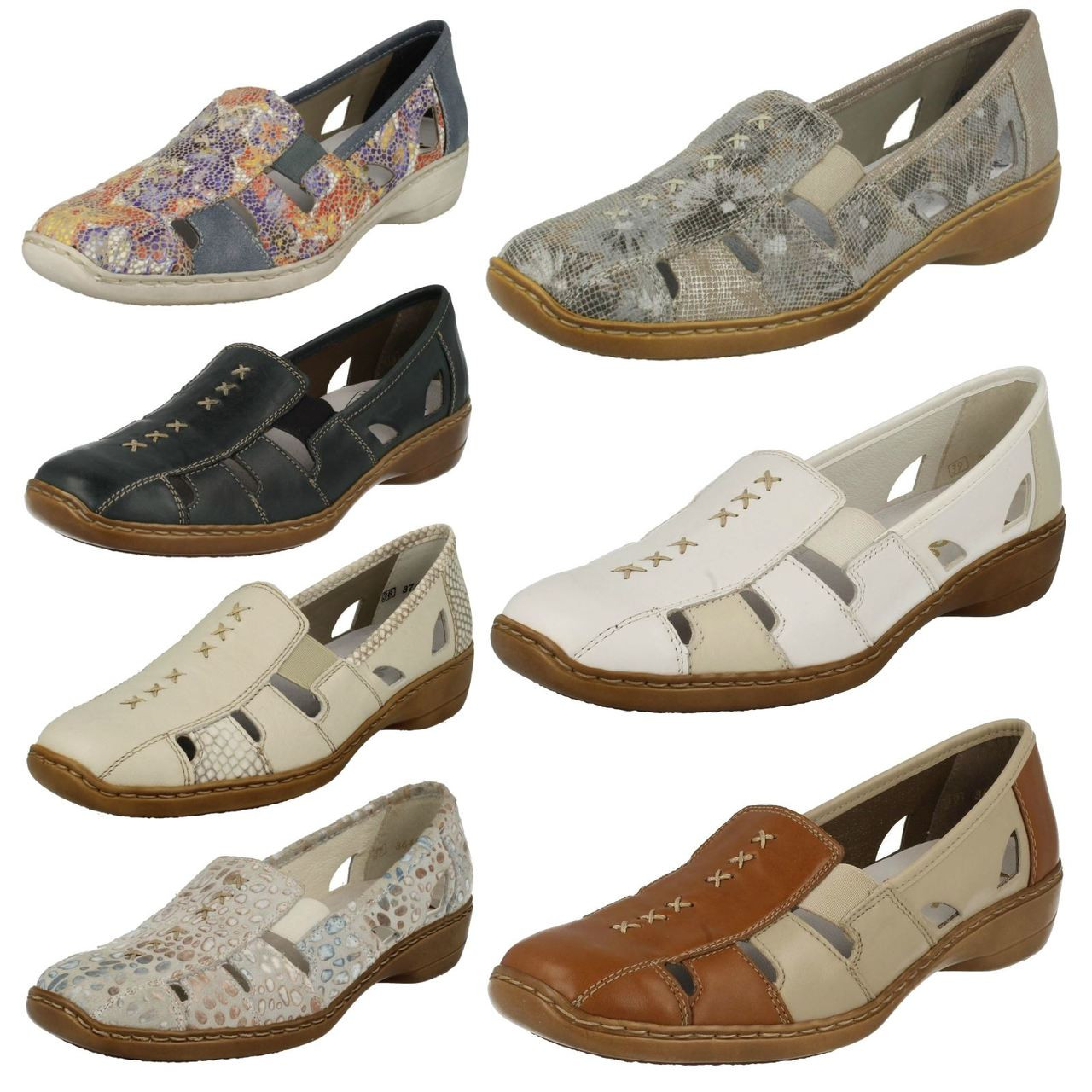 rieker ladies slip on shoes