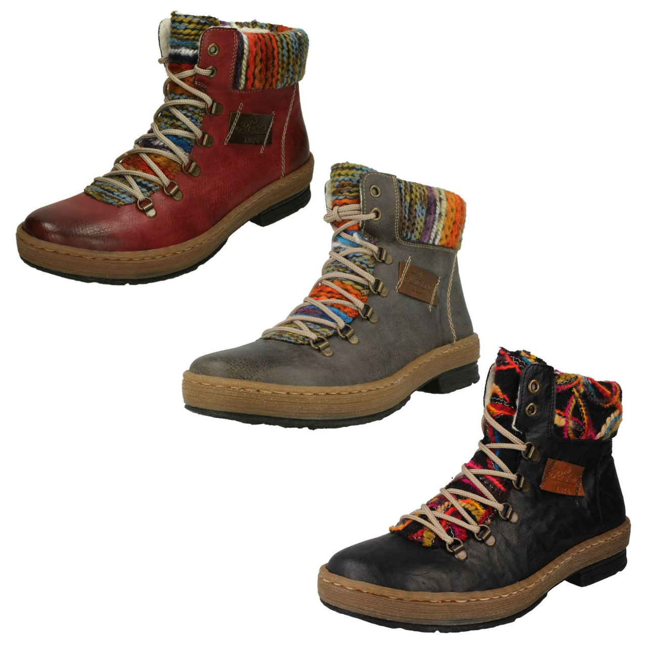 multi coloured ladies boots