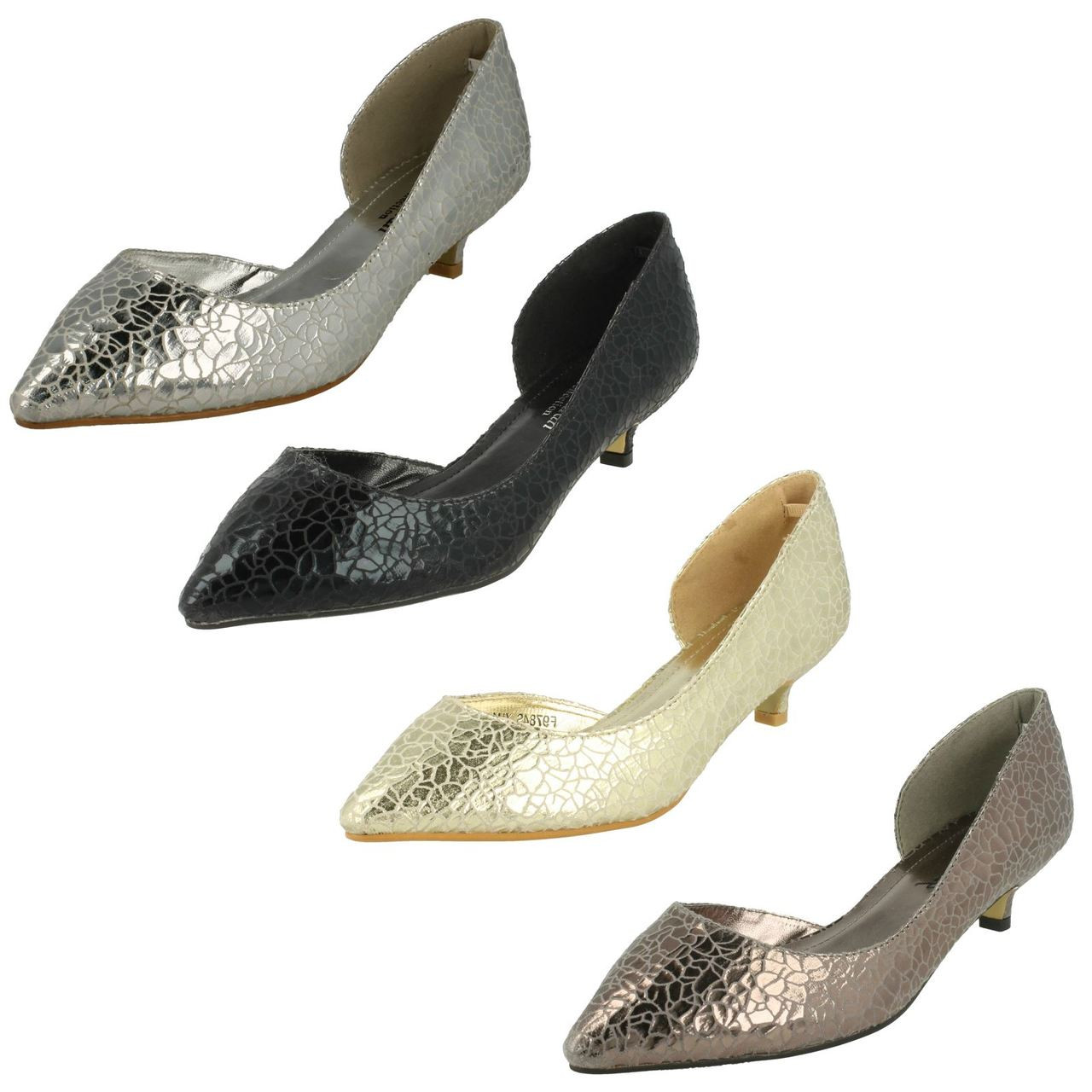 Ladies kitten discount heel shoes