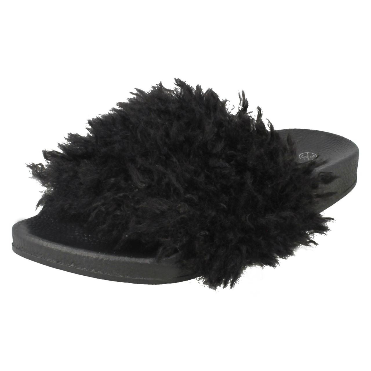 faux fur sliders