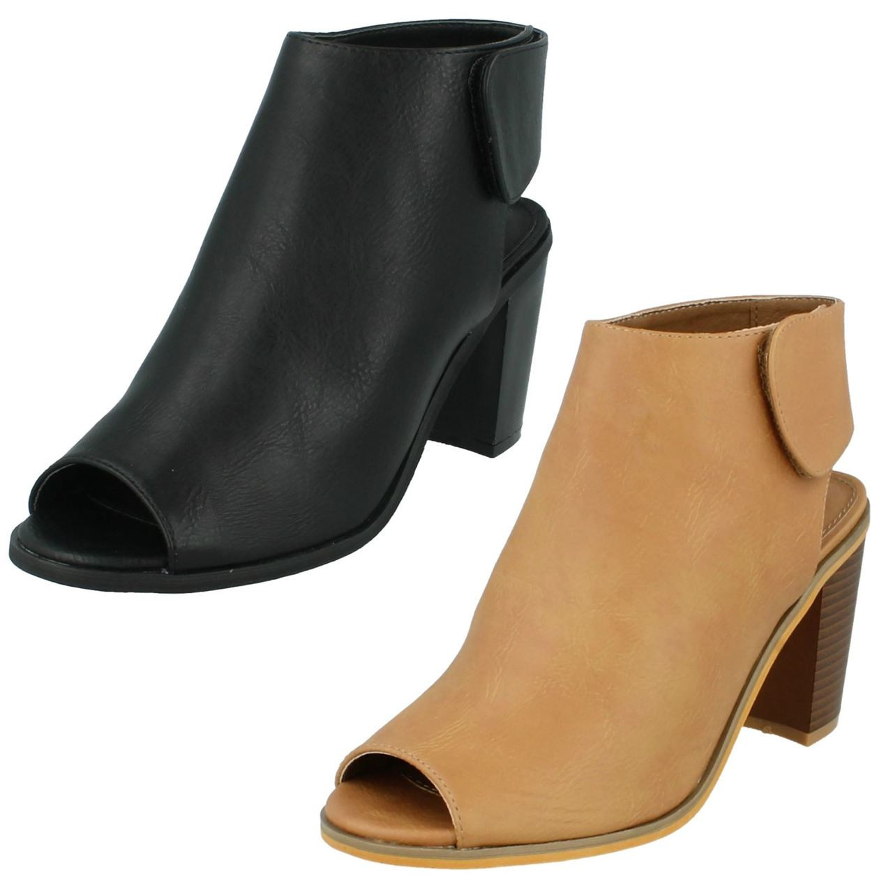 ladies peep toe shoe boots