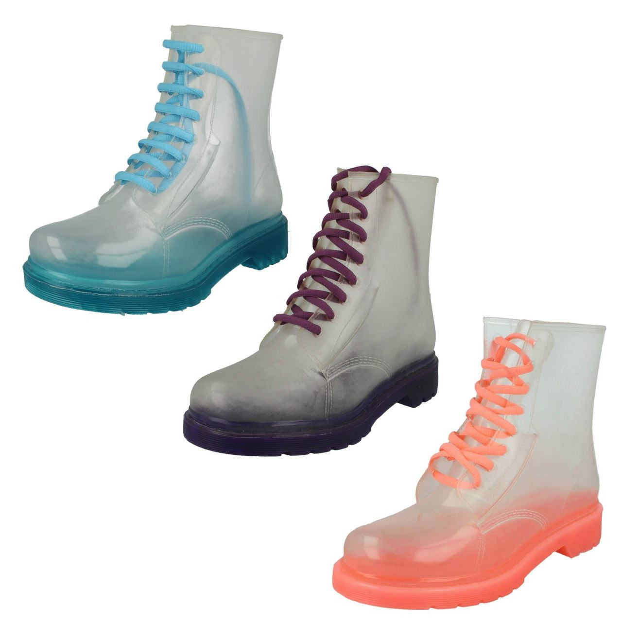 transparent jelly boots