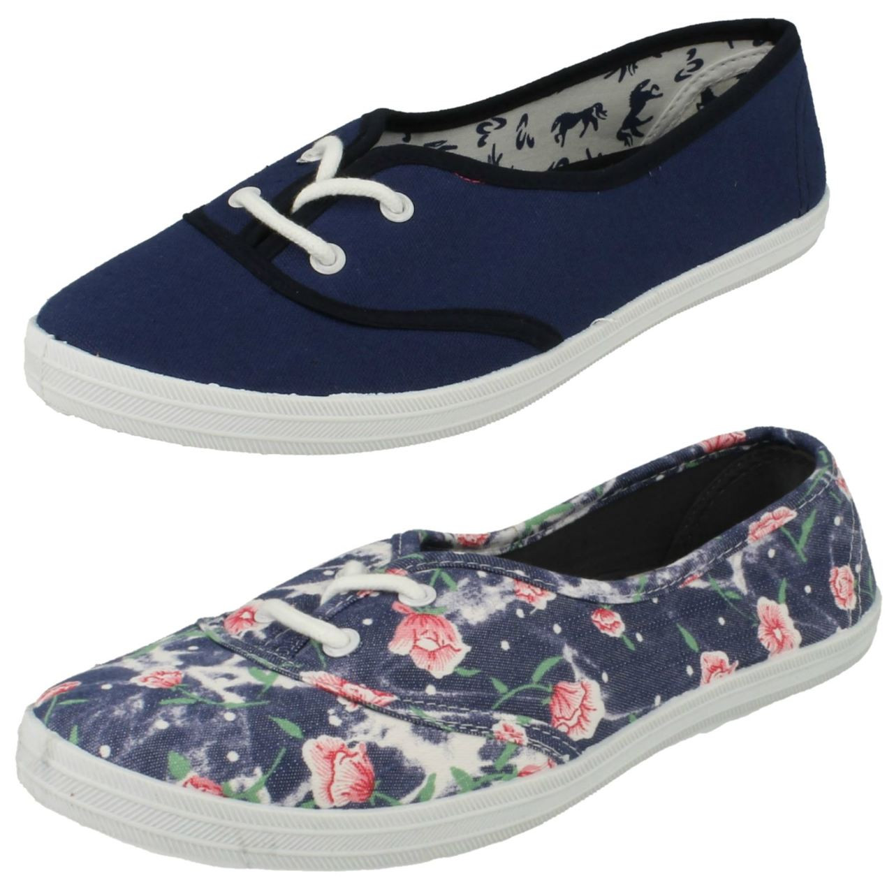 ladies plimsolls