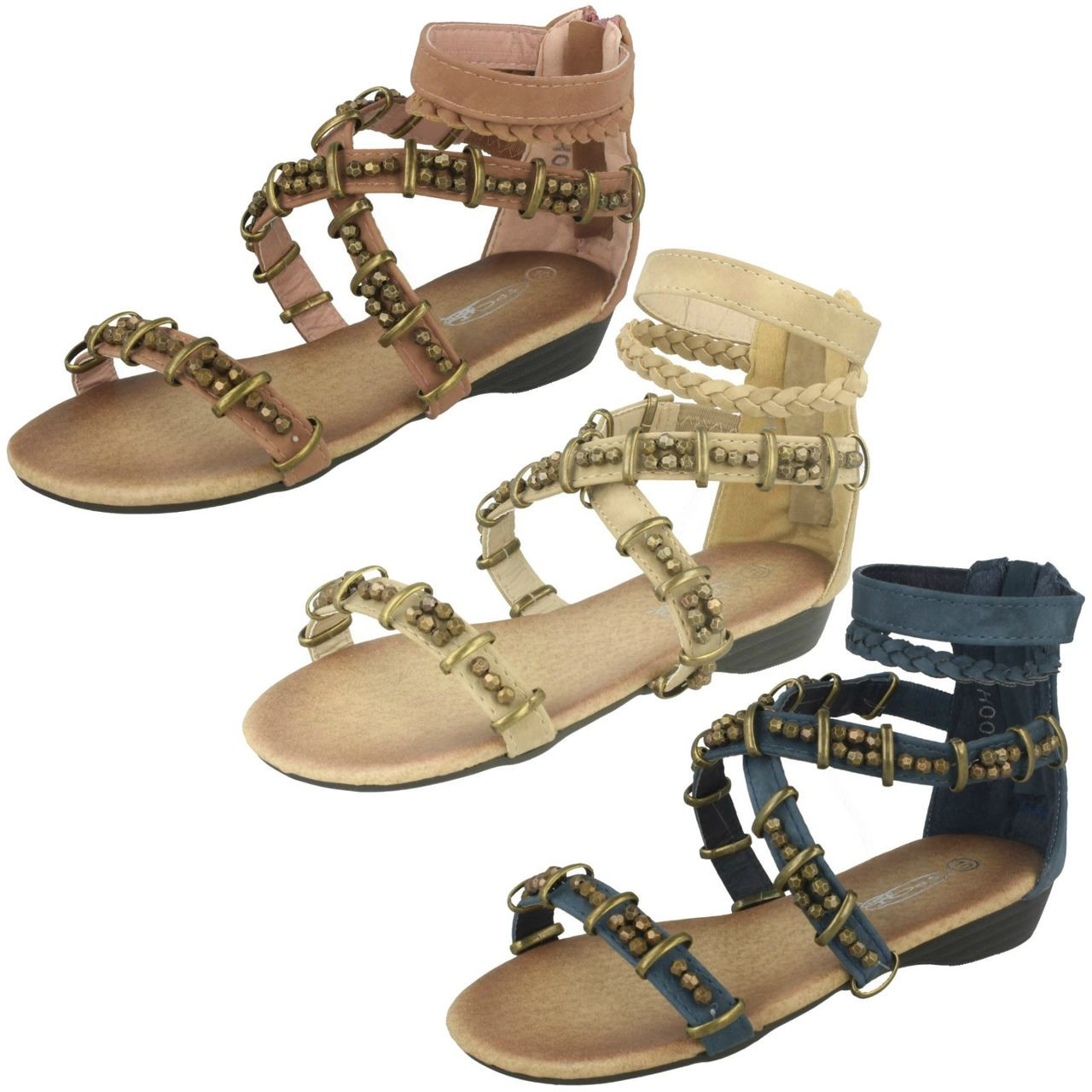 Women's Ladies Vintage Crystal Outdoor Hollow Out Zip Up Sandals Shoes  Roman Shoes Open Toe Beach Shoes Sandalias Mujer - Women's Sandals -  AliExpress