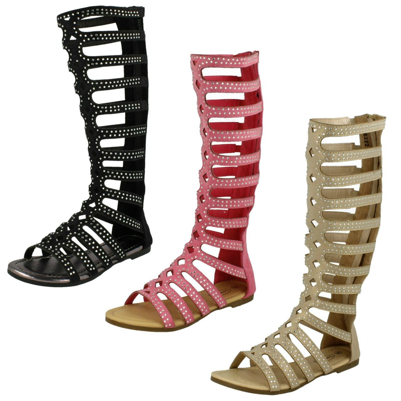 knee high gladiator heels