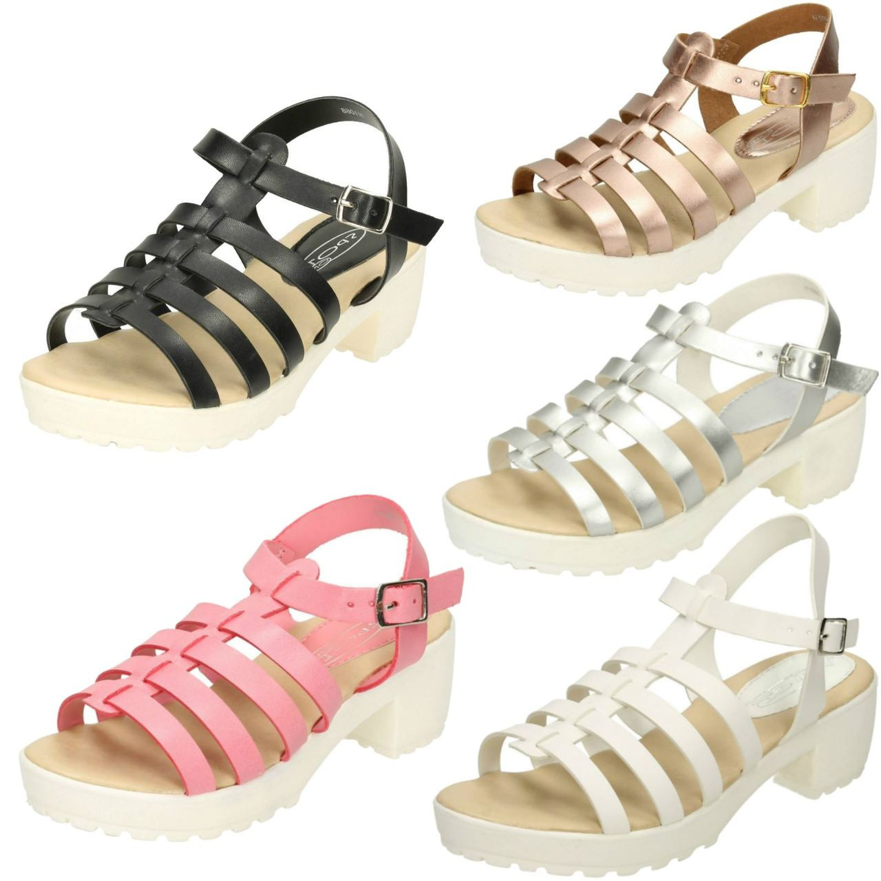 girls chunky sandals