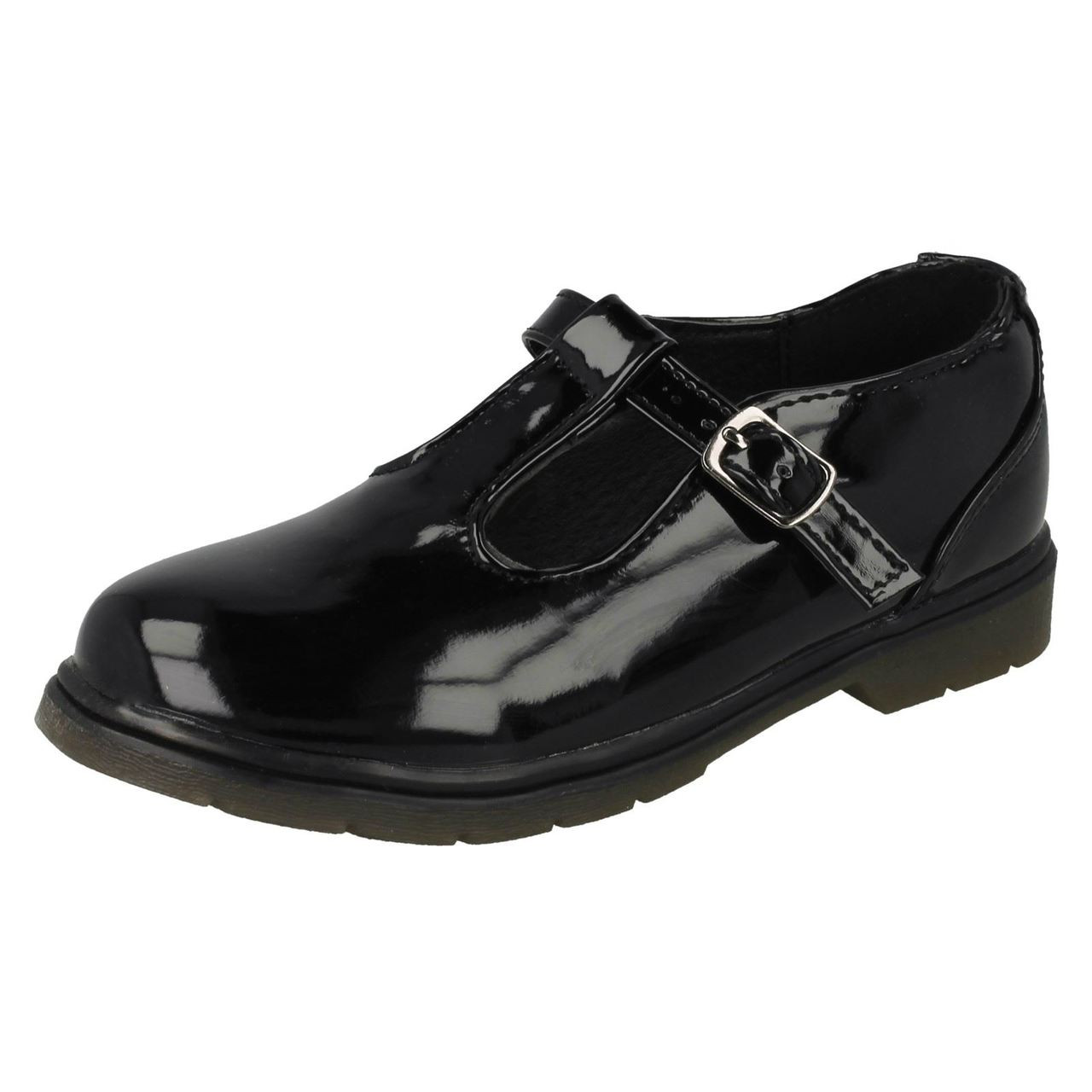 girls patent school shoes