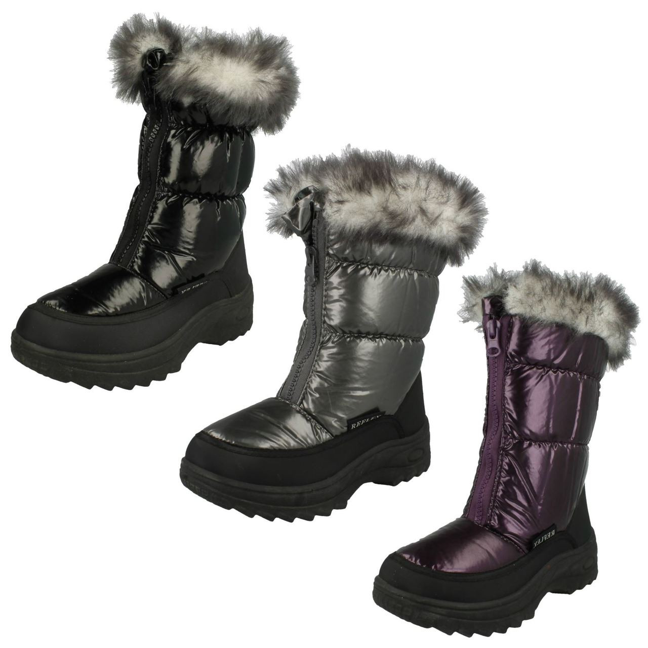 lined snow boots ladies