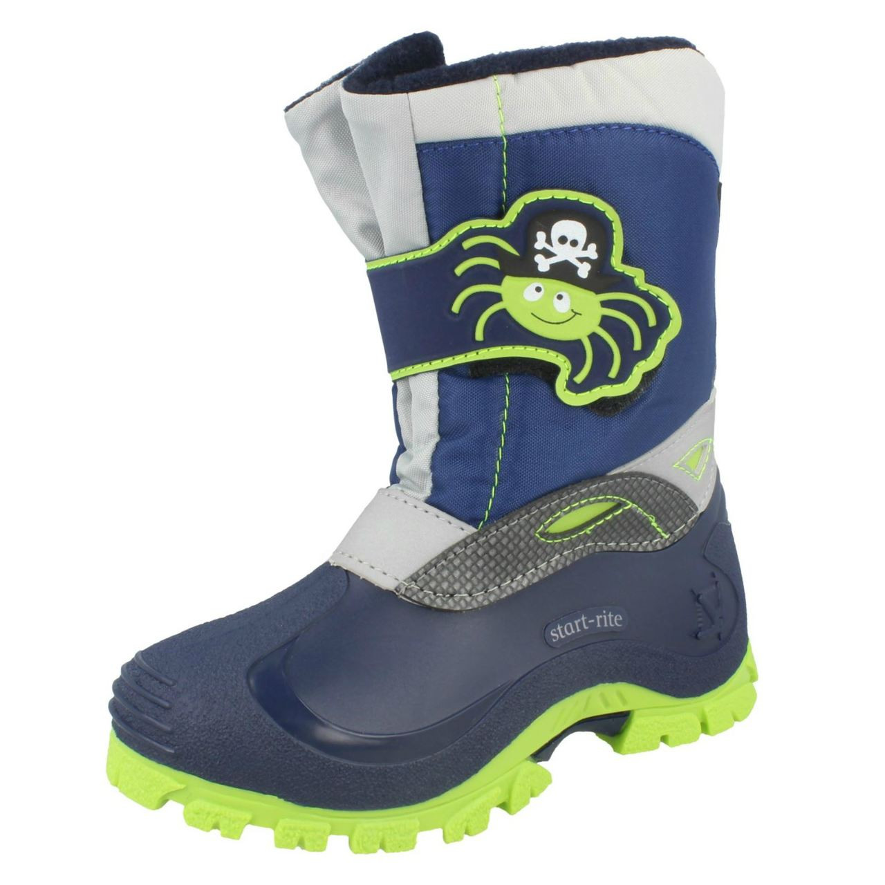 Boys Startrite Snow Boots In Navy /'Spider Snow/'