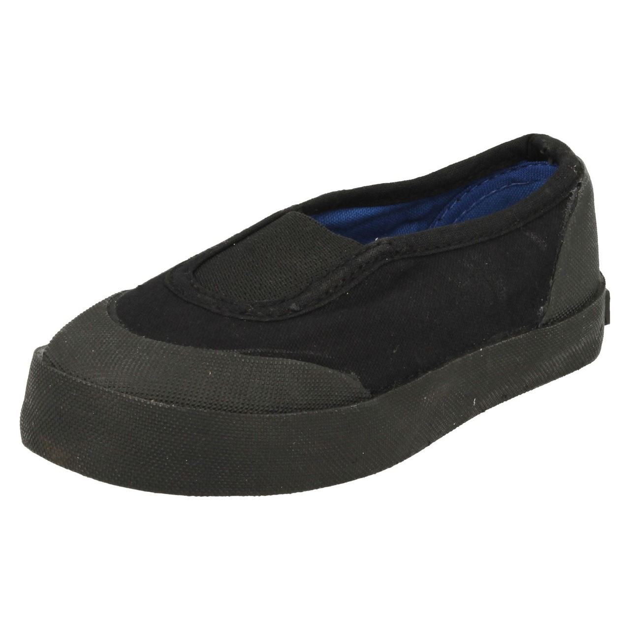 black gusset plimsolls