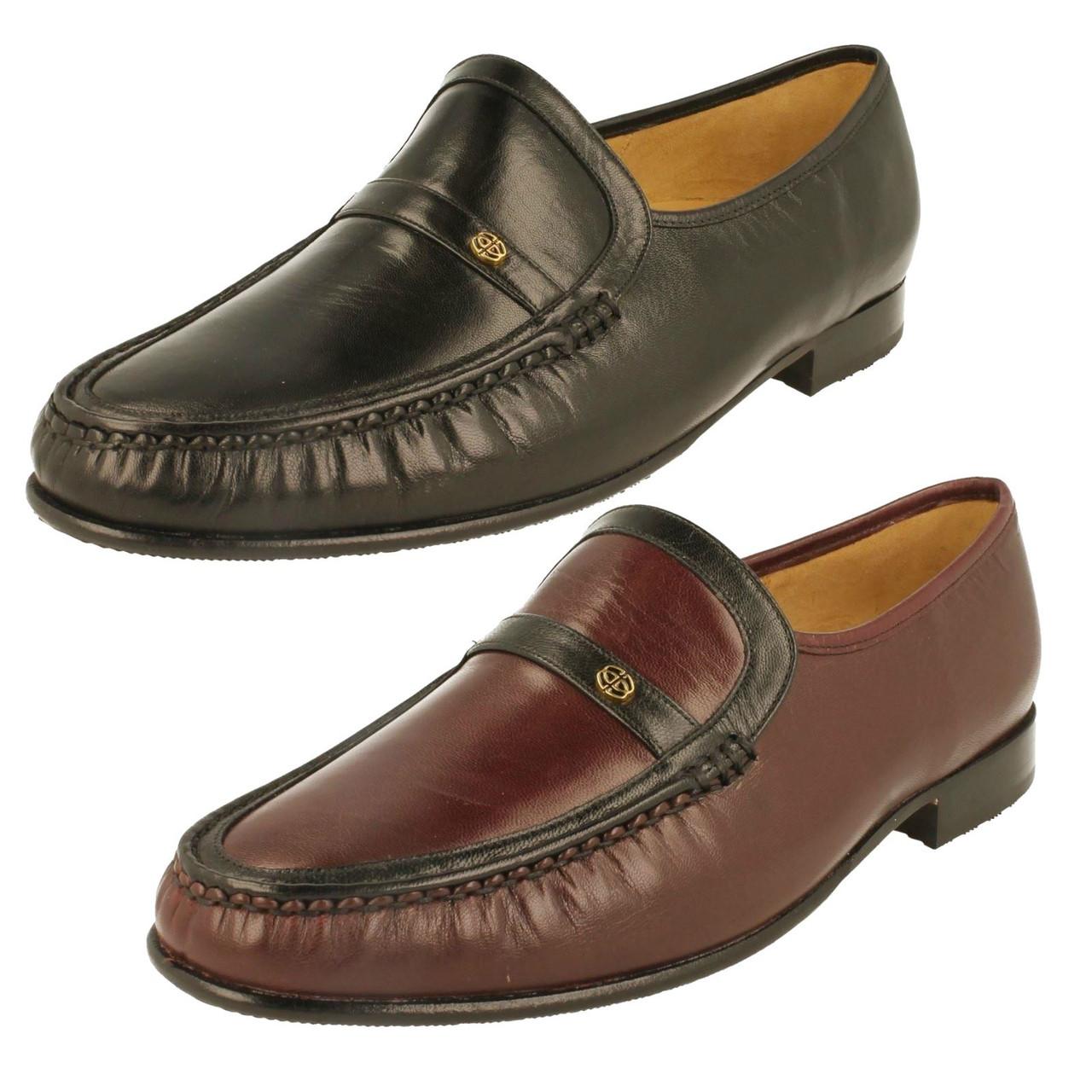 barker mens slip on shoes