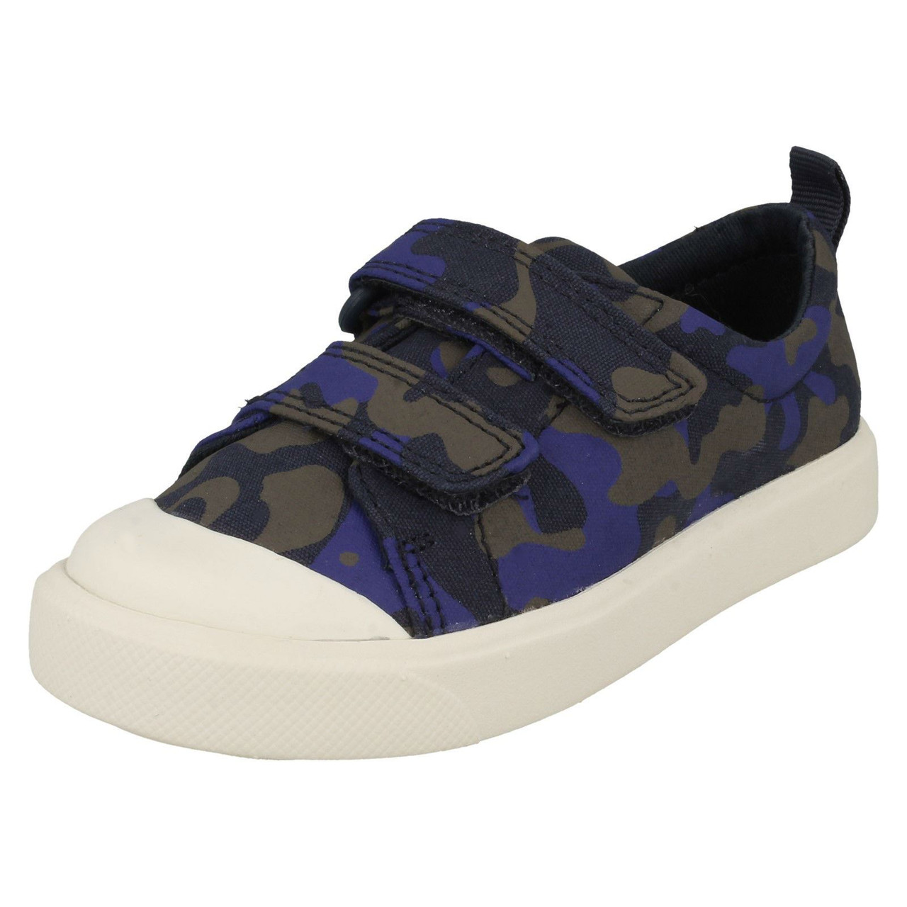 clarks childrens canvas shoes