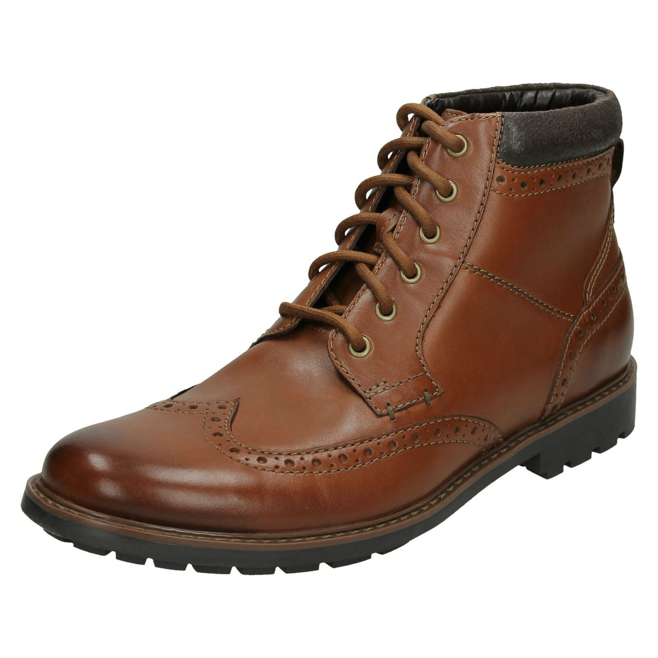 mens casual brogue boots